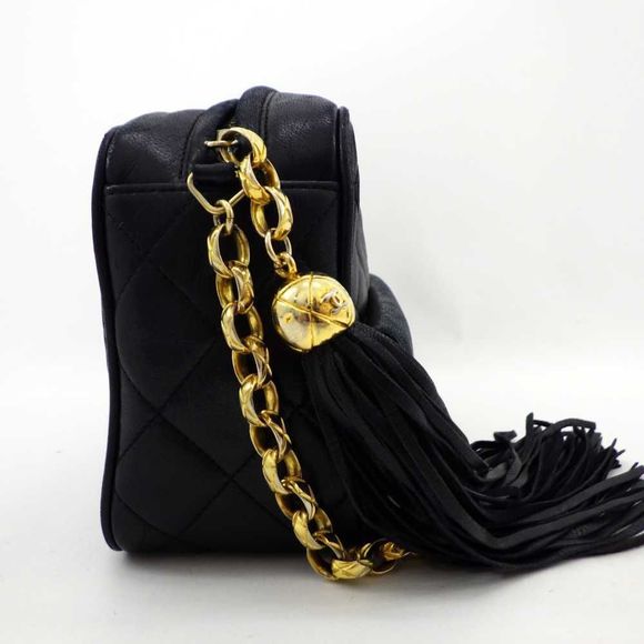 Chanel Matelasse Chain Shoulder Lambskin Black - Picture 3 of 8